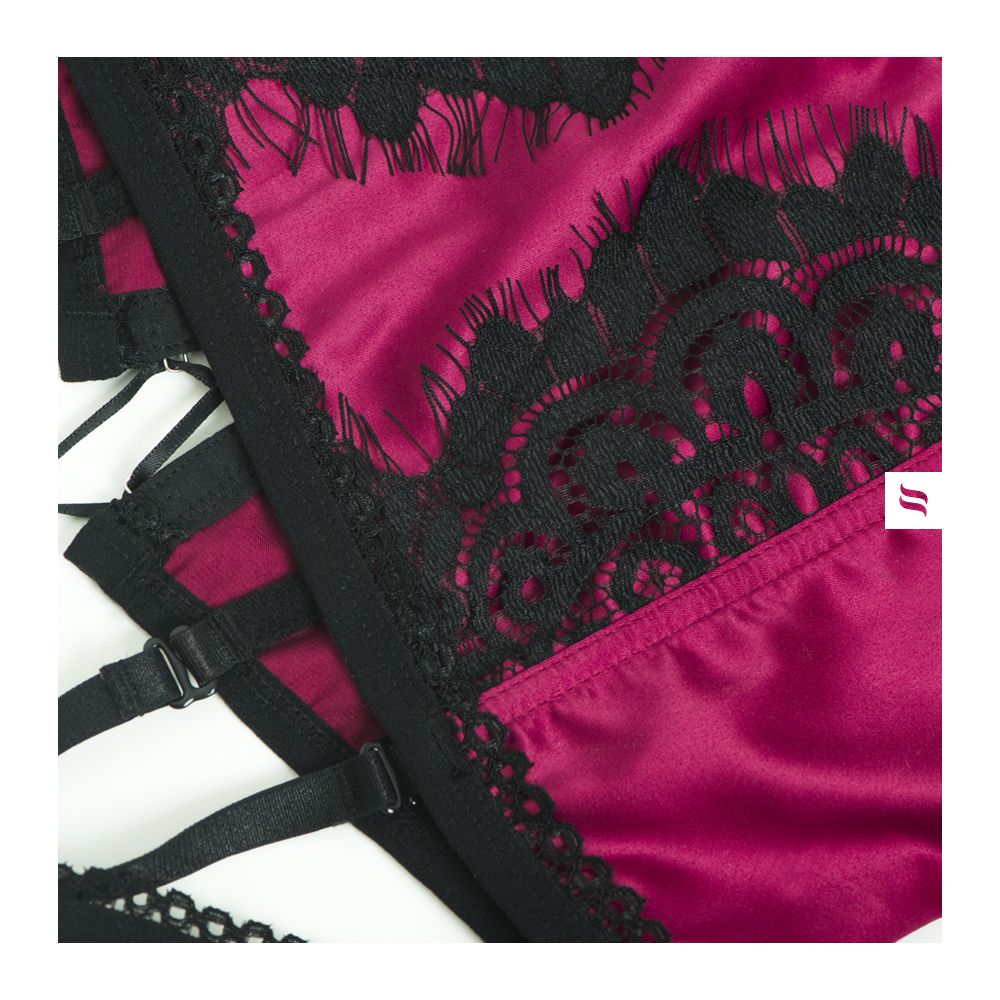 Sexy set reggiseno reggiseno reggicalze e perizoma 861-seg-5