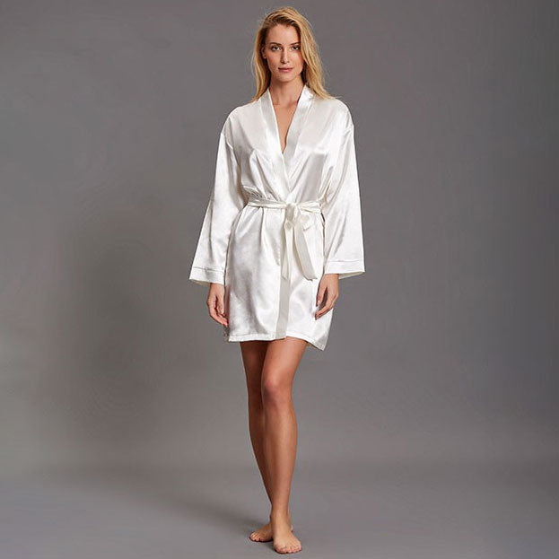 Vestaglia Kimono Seta in raso Andra 862