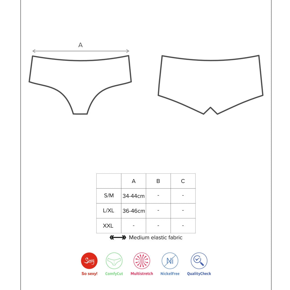 Slip shorts sexy Obsessive 876-sho-1 nero