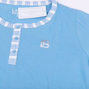 Pigiama donna Laura Biagiotti 96380 corto azzurro
