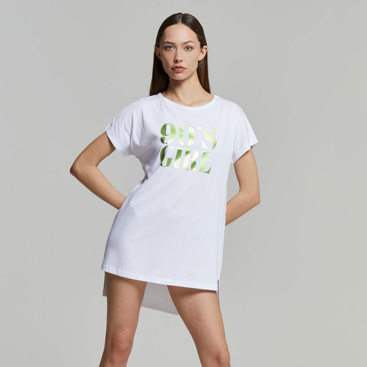 Maxi t-shirt in cotone abito casa Pompea Carina