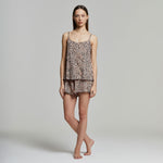 Pigiama top + pantaloncino leopardato Pompea Flaminia