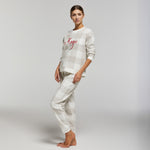 Pigiama donna in pile coral a fantasia quadri Pompea Aria
