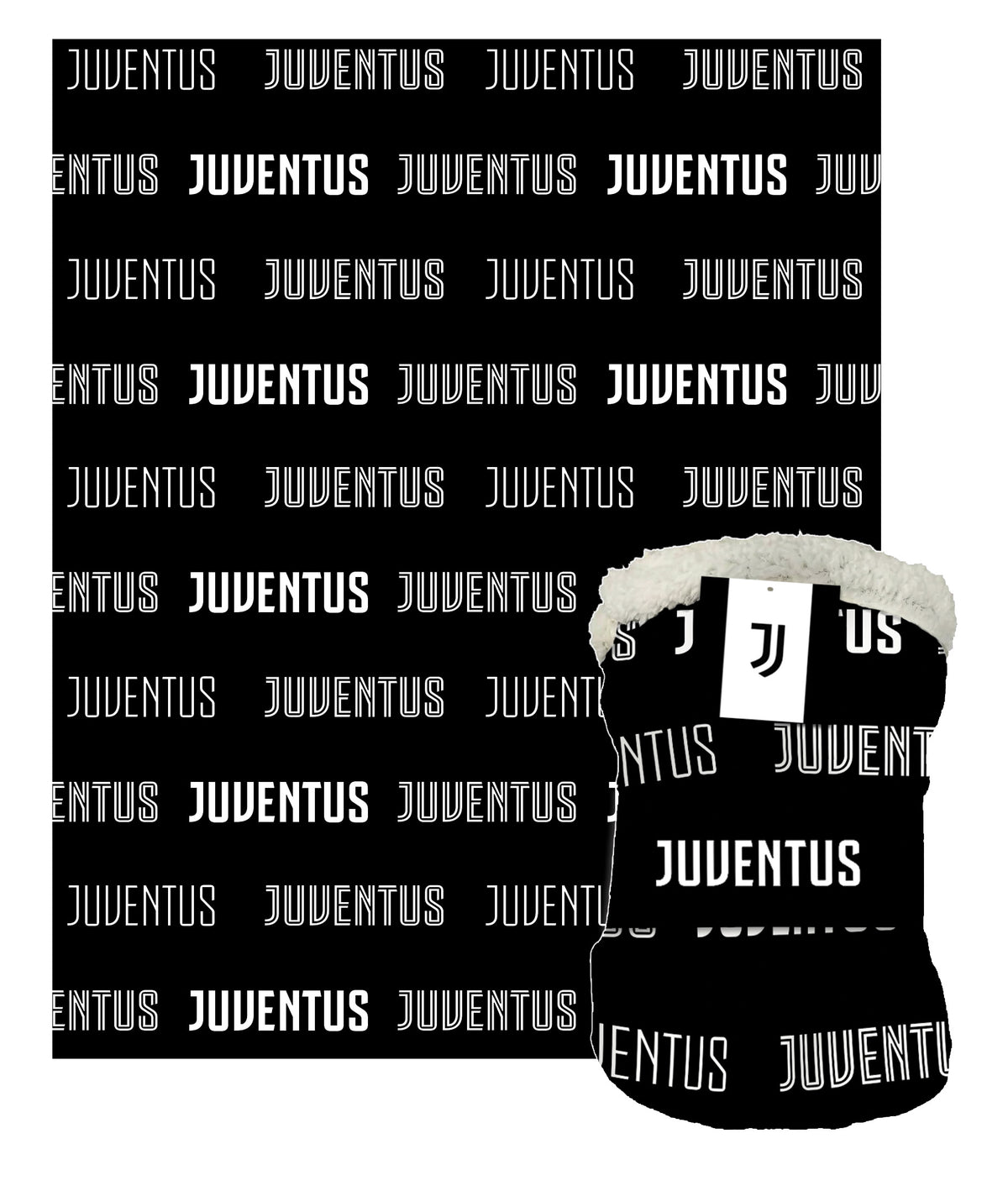 Plaid agnellato Juventus 130x160 ufficale