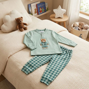 Pigiama bimbo/a caldo cotone con orsetto Noidinotte FE2652