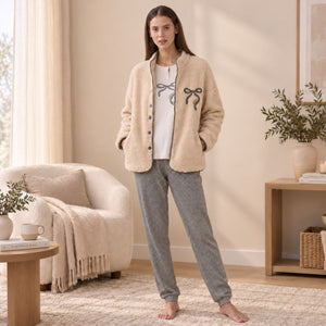 Giacca da camera donna in eco agnellino Noidinotte GE3126