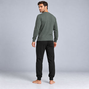 Pigiama uomo in caldo cotone scollo a serafino Kappa KMW25018