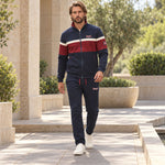 Tuta uomo in felpa garzata full zip Lonsdale LOUAI26187