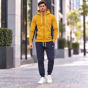 Tuta uomo in felpa garzata con cappuccio Lonsdale LOUAI26193