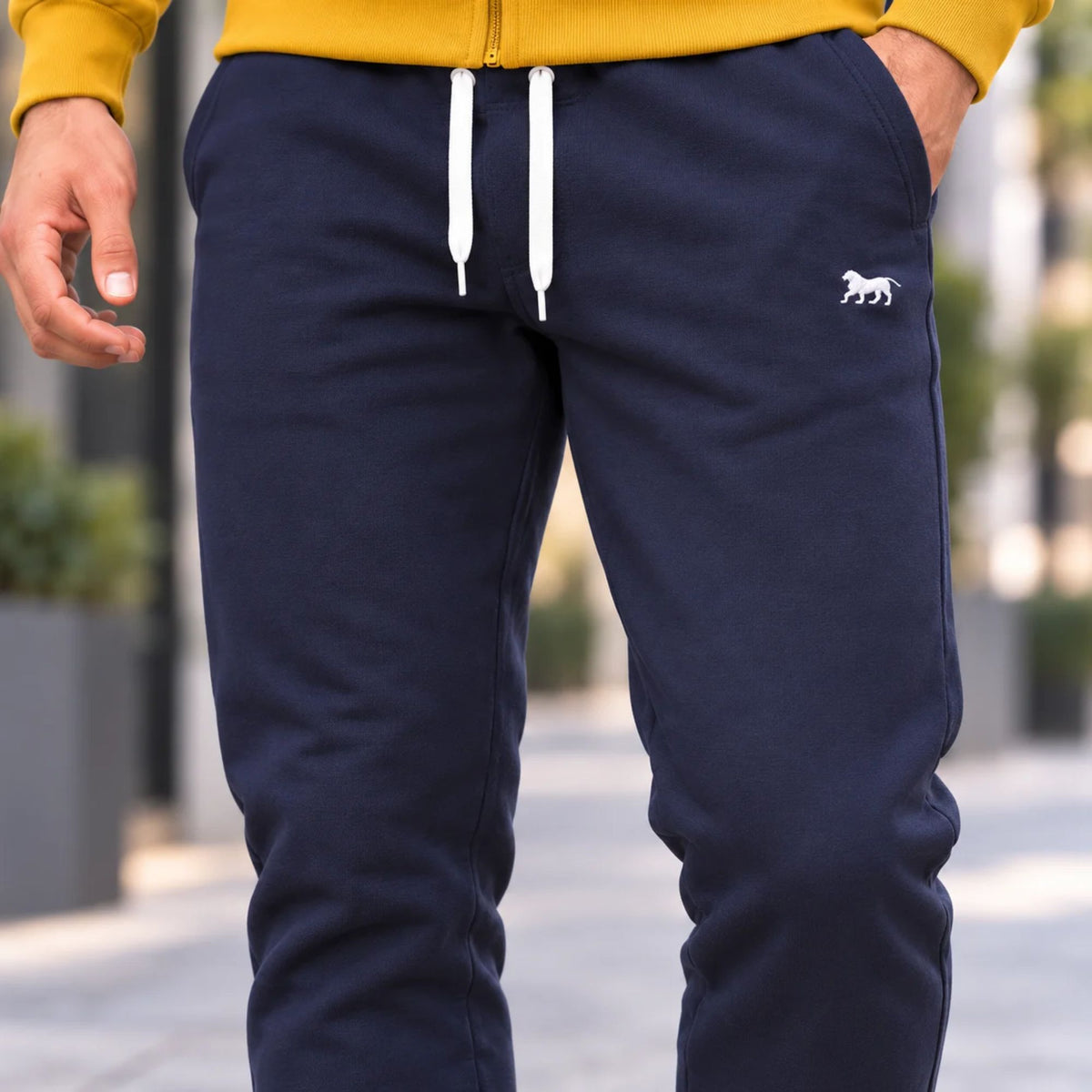 Tuta uomo in felpa garzata con cappuccio Lonsdale LOUAI26193