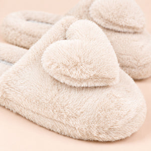 Pantofole donna in eco-pelliccia cuoricini Noidinotte PF3303