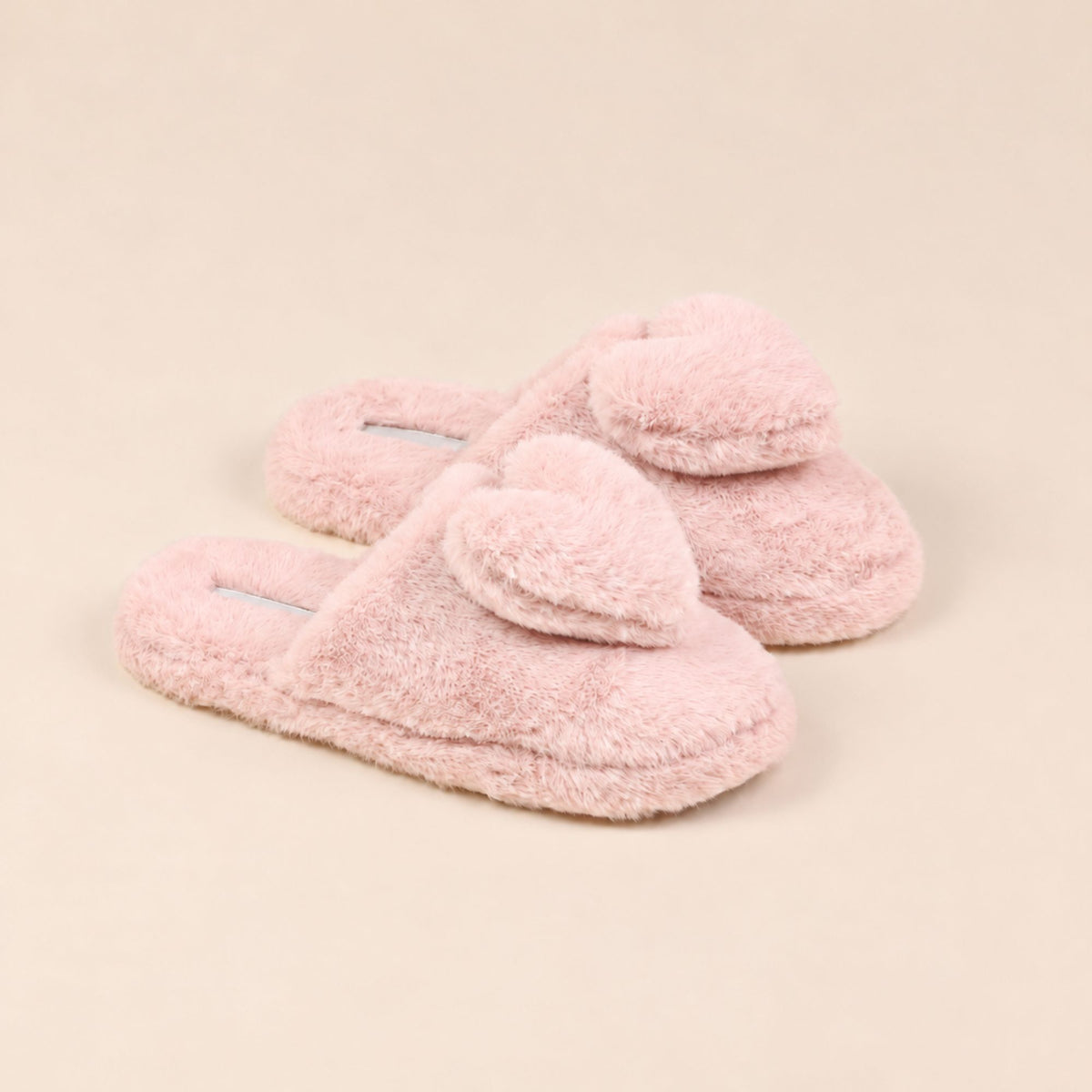 Pantofole donna in eco-pelliccia cuoricini Noidinotte PF3303