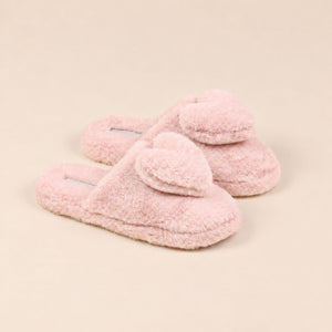 Pantofole donna in eco-pelliccia cuoricini Noidinotte PF3303