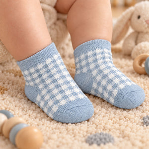 Calzini da neonato fantasia vichy caldo cotone Noidinotte 1603