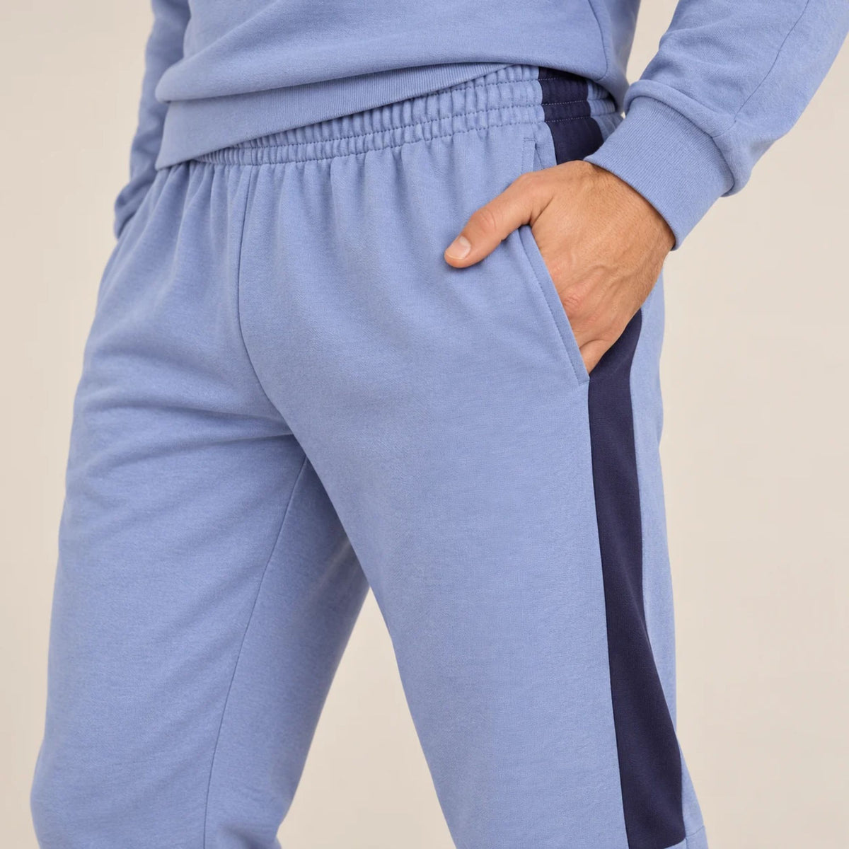 Pigiama uomo in caldo cotone scollo a V Ragno U990N2