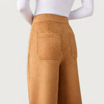 Pantalone donna scamosciato vita alta a palazzo Ysabel Mora 70477