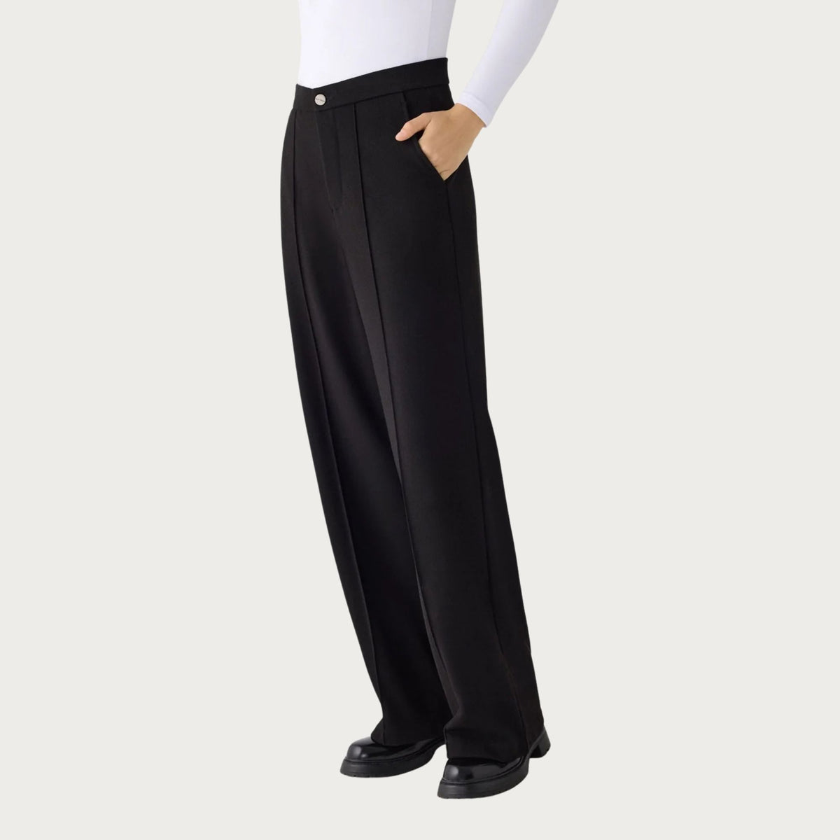 Pantalone donna vita alta viscosa Ysabel Mora 70487