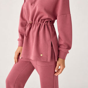 Felpa con mezza zip felpata Ysabel Mora 70741