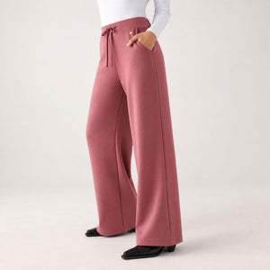 Pantalone vita alta gamba dritta felpato Ysabel Mora 70743