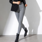 Leggings moda Jadea 4468 vita alta pied de poule beige