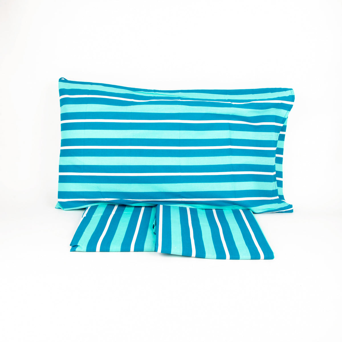 Completo letto Pompea Tidy lenzuola sopra sotto con angoli federa verde