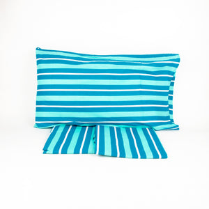 Completo letto Pompea Tidy lenzuola sopra sotto con angoli federa verde