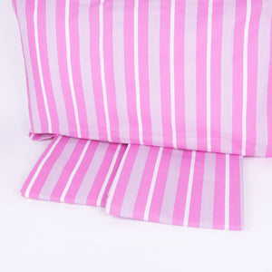 Completo letto Pompea Tidy lenzuola sopra sotto con angoli federa rosa