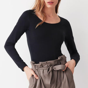 Maglia donna Cotonella 3503 manica lunga in caldo cotone elasticizzato