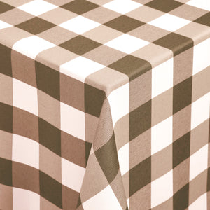 Tovaglia Sommaruga Francy no stiro rettangolare trama quadri dis D beige