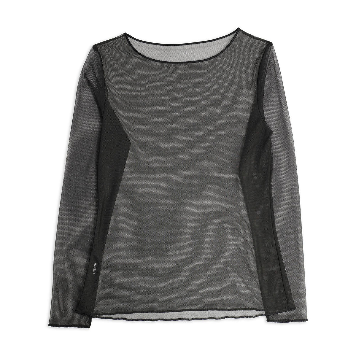 Maglia girocollo in tulle trasparente Cotonella ADC40