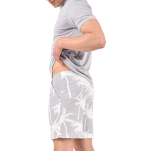 Pigiama uomo t shirt e pantaloncino stampa palme estivo Armata di Mare GT 2237