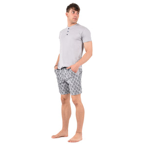 Pigiama uomo corto estivo Armata di Mare 2241 palme a serafino