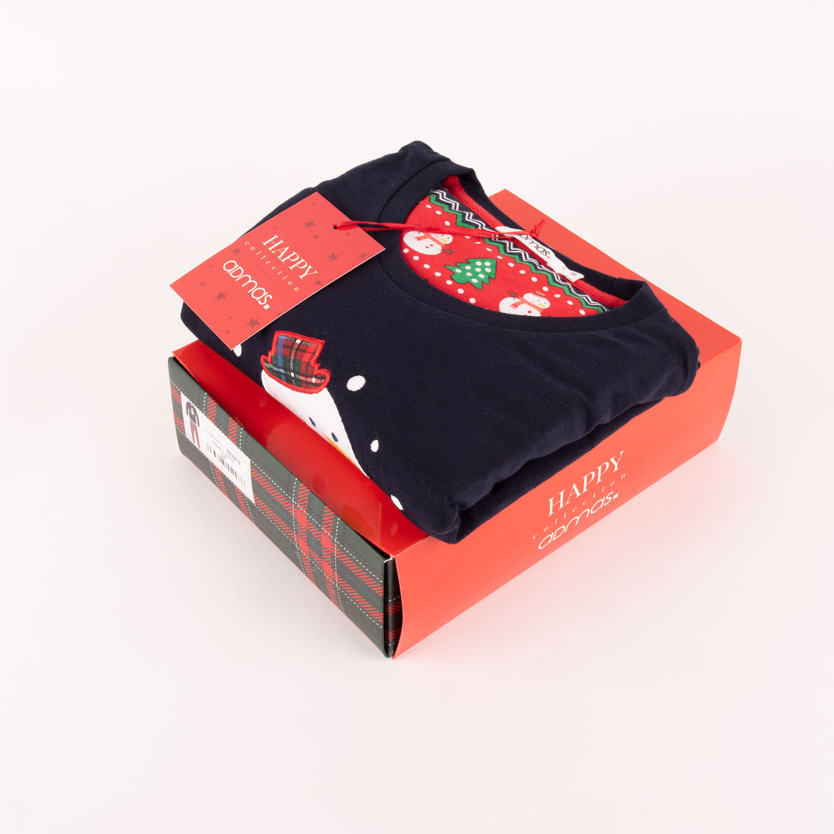 Pigiama uomo natalizio Admas 55557 caldo cotone blu