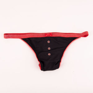 Boxer uomo + Tanga donna + 2 flute - intimo regalo natale capodanno