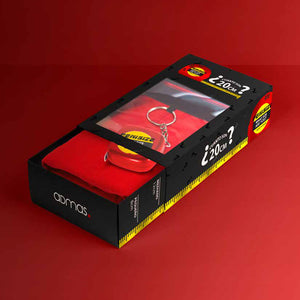 Boxer Uomo natalizio Admas 48352E rosso con centimetro