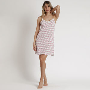 Camicia da notte flowers in cotone morbido Admas 61255