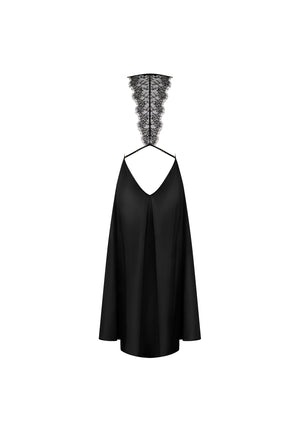 Dress abito lungo sexy schiena nuda con pizzo Obsessive Agatya