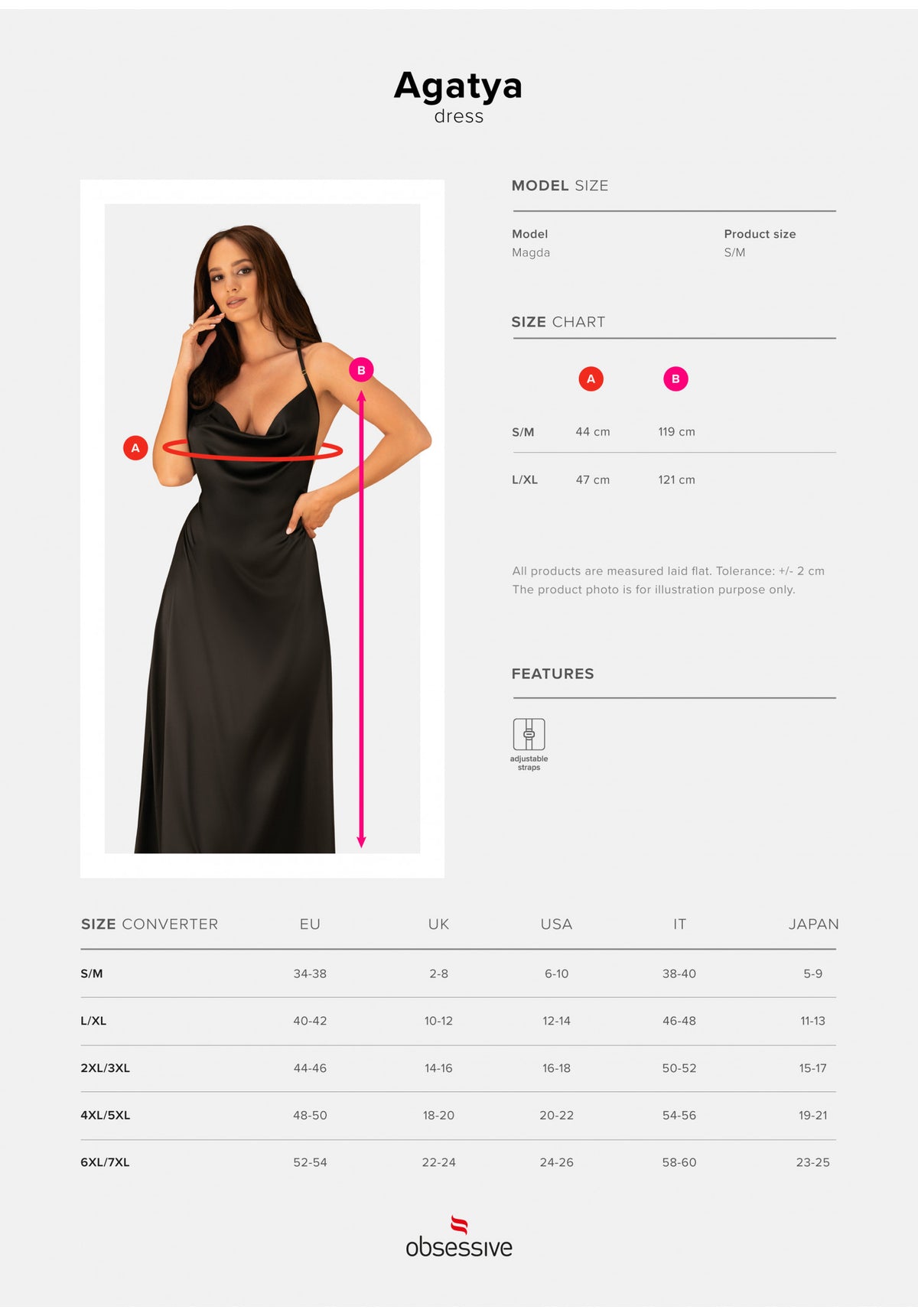 Dress abito lungo sexy schiena nuda con pizzo Obsessive Agatya