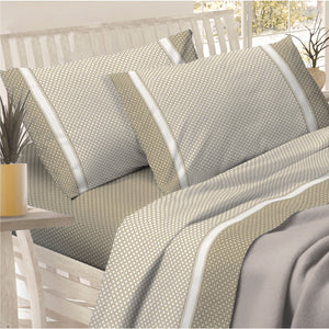 Lenzuola Preziosa letto cotone singolo matrimoniale Alba dis. 20