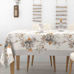 Tovaglia 100% cotone fiori Alba Camelia Irge colore grigio