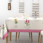 Tovaglia 100% cotone fiori Alba Cannella Irge colore rosa