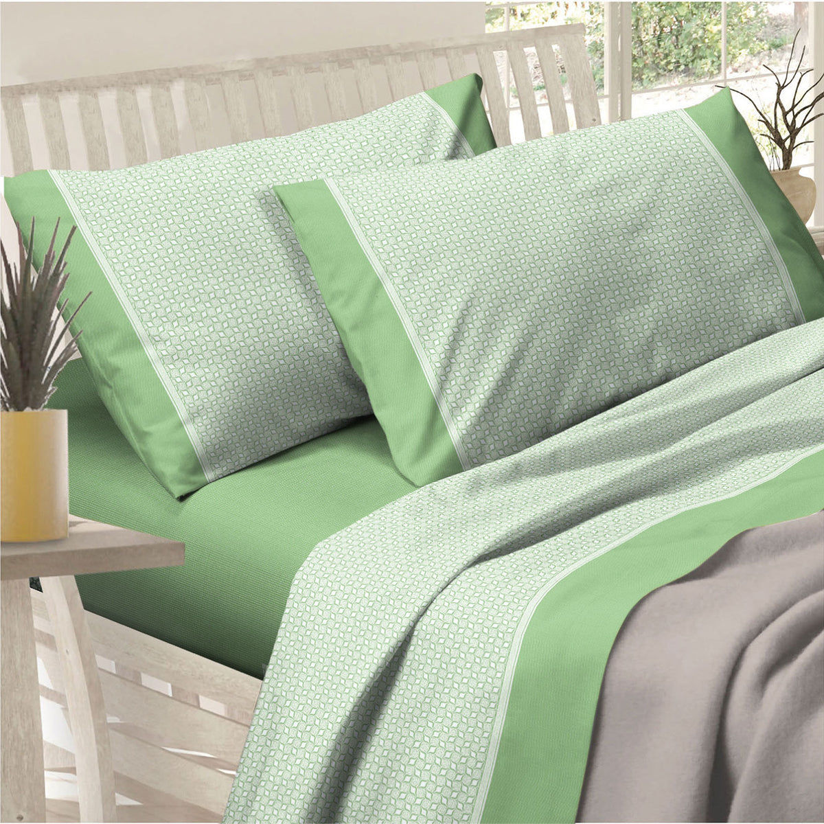 Lenzuola Preziosa letto cotone Alba dis.34