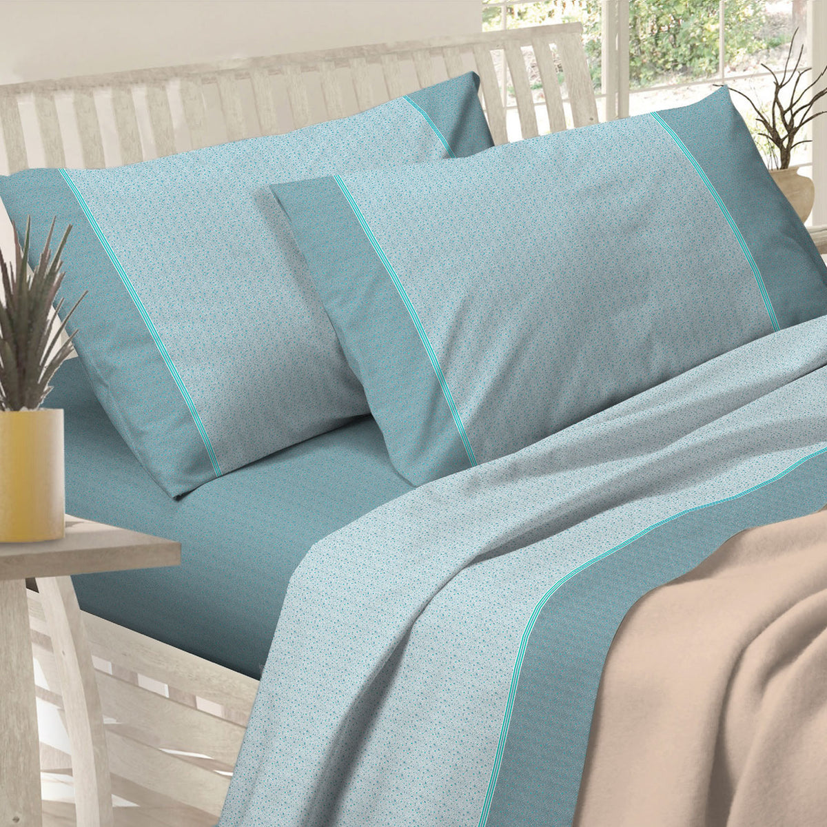 Lenzuola Preziosa letto cotone Alba dis.45