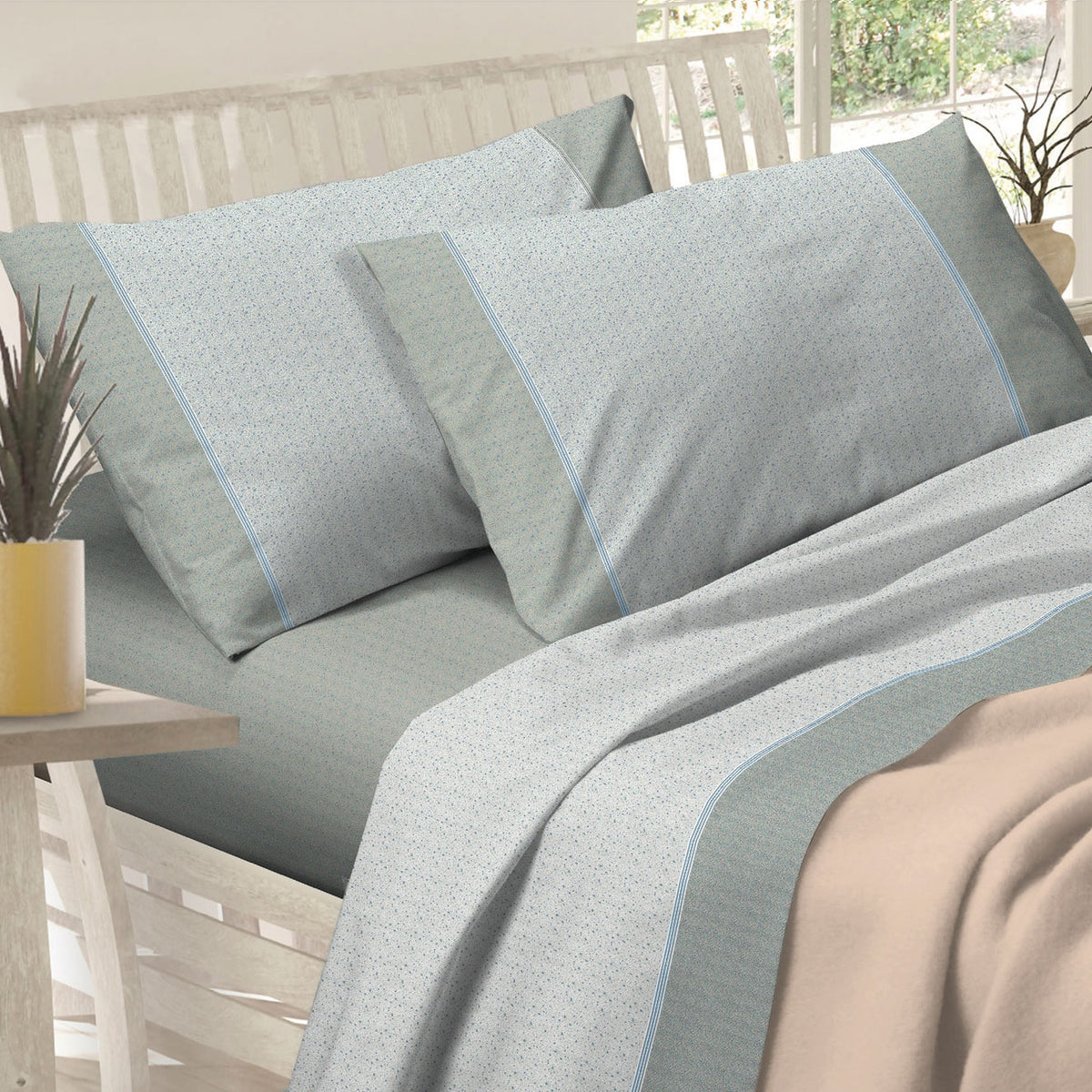 Lenzuola Preziosa letto cotone Alba dis.45