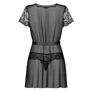 Sexy vestaglia donna Obsessive alluria peignoir e thong