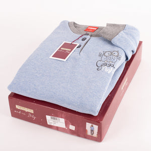 Pigiama donna Ambro AID651.21 punto milano jeans melange