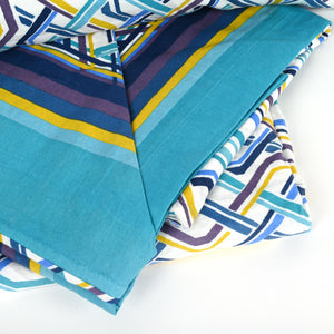 Completo Letto Fantasia Geometrica flanella Pompea Andor