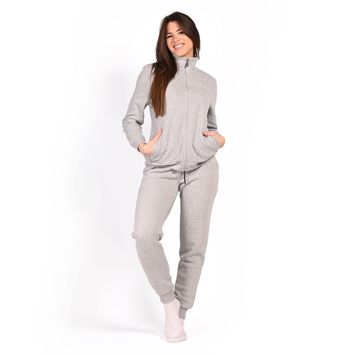 Tuta donna con zip in cotone felpato Superga SWW25802
