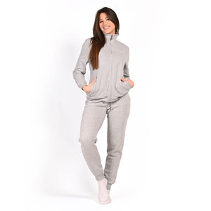 Tuta donna con zip in cotone felpato Superga SWW25802