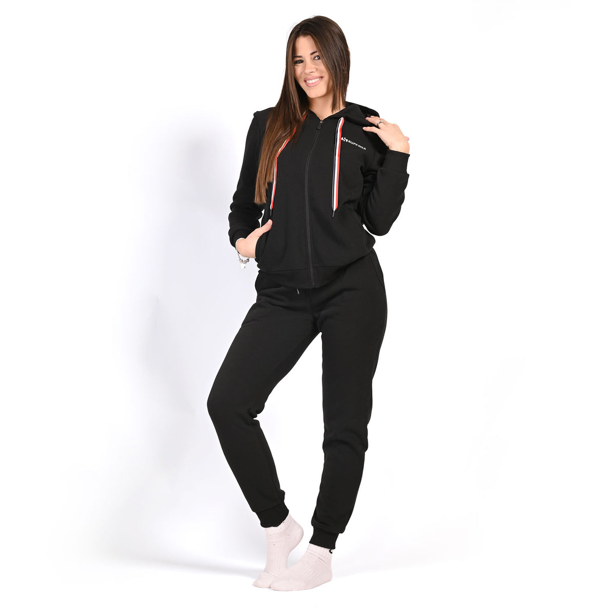 Tuta Donna felpata con cappuccio Superga SWW25758